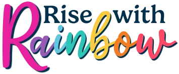 Rise with Rainbow Logo